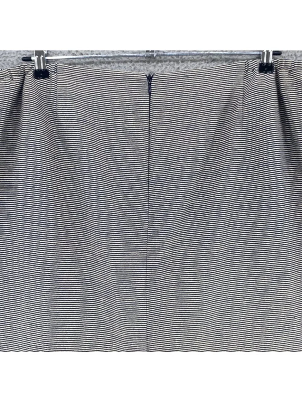 Talbots Skirt Womens 24W Plus Blue Striped Knee Length Pencil Straight Office